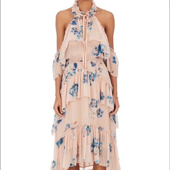 Ulla Johnson Valentine Silk Floral Midi Dress - Picture 3 of 15